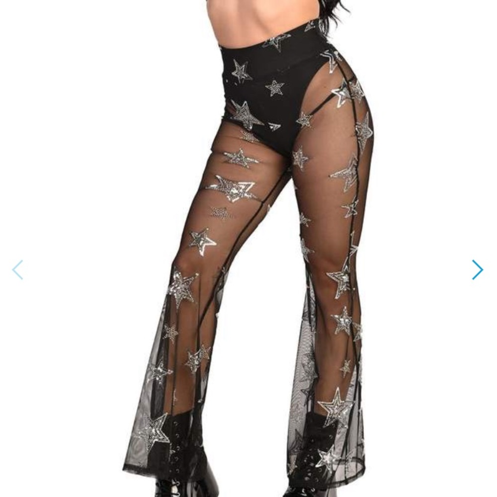 Star Mesh Bell Bottoms